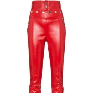 skiim natalie high-waisted leather trousers